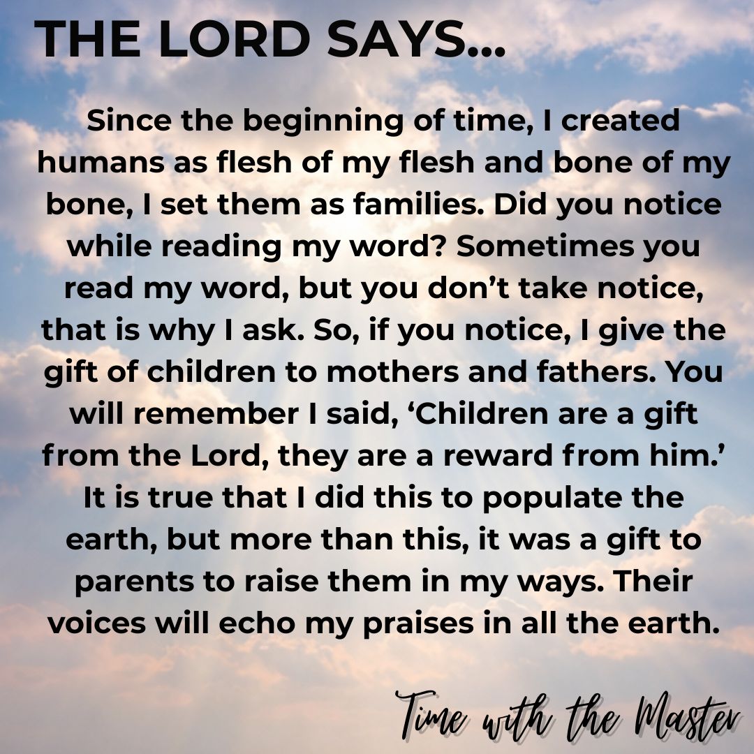 The Lord Says Week 139